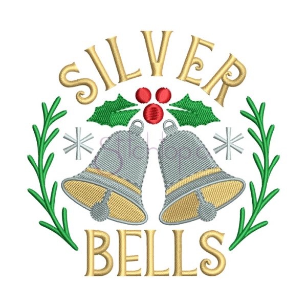 Silver Bells Embroidery Design