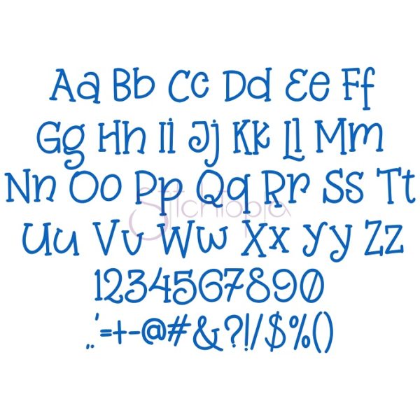Kid Embroidery Font Bundle #6 - 10 Fonts - Image 8