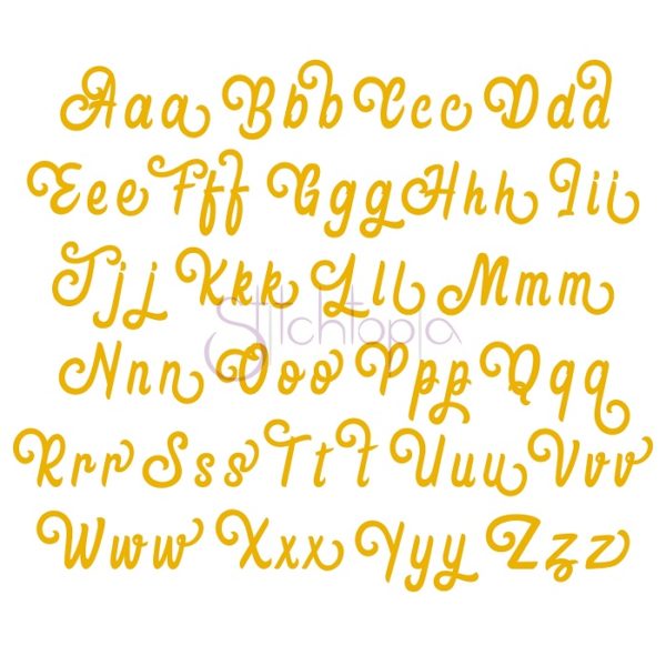 Jingle Bells Embroidery Font .75" 1" 1.25" 1.5" 2" - Image 2