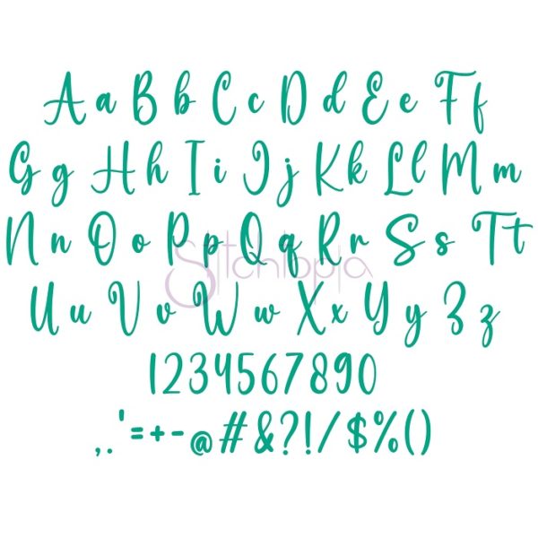 Snowy Days Embroidery Font .75" 1" 1.25" 1.5" 2" - Image 2