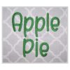 Apple Pie Embroidery Font .75" 1" 1.25" 1.5" 2"