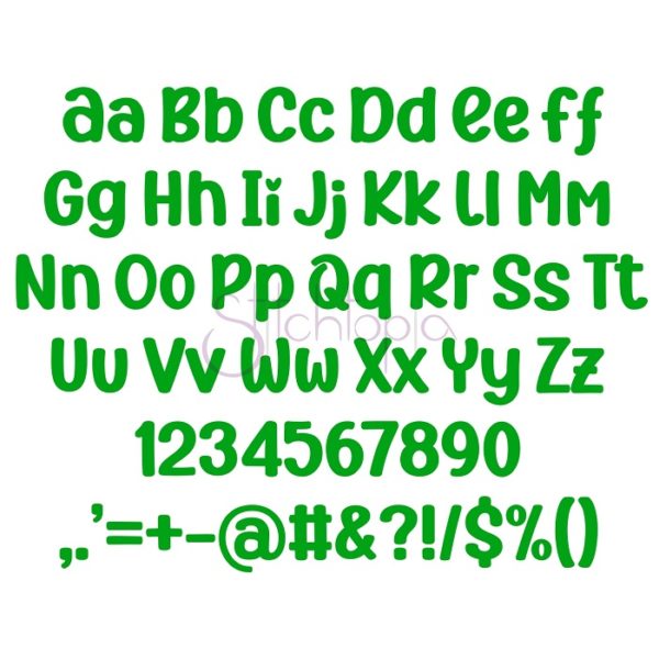 Kid Embroidery Font Bundle #7 - 10 Fonts - Image 11