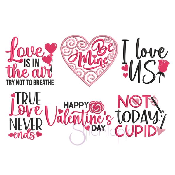 Valentine's Day Embroidery Design Set