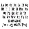 The Times Embroidery Font .75" 1" 1.25" 1.5" 2" - Image 2