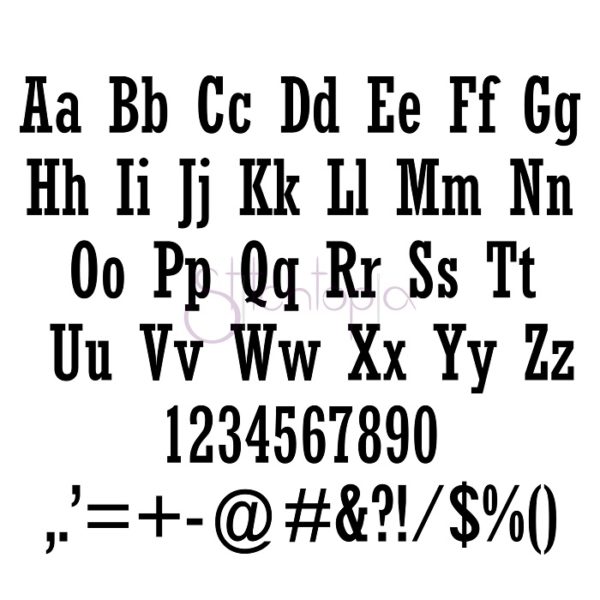 The Times Embroidery Font .75" 1" 1.25" 1.5" 2" - Image 2