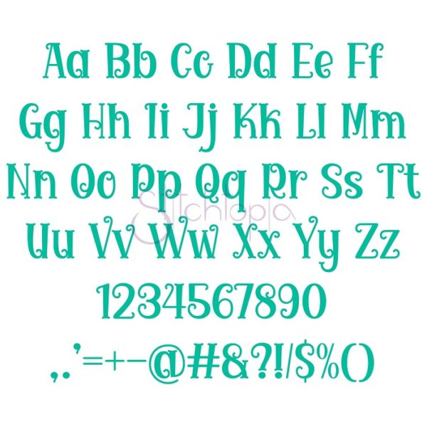 Kid Embroidery Font Bundle #7 - 10 Fonts - Image 5
