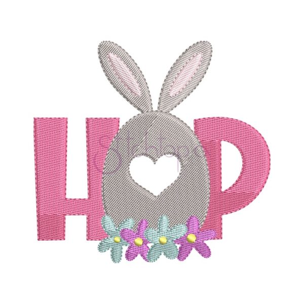 Hop Embroidery Design