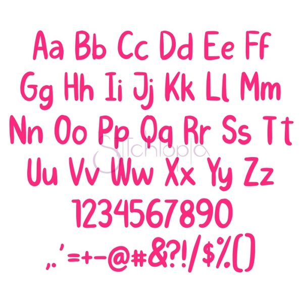 Kid Embroidery Font Bundle #8 - 10 Fonts - Image 7