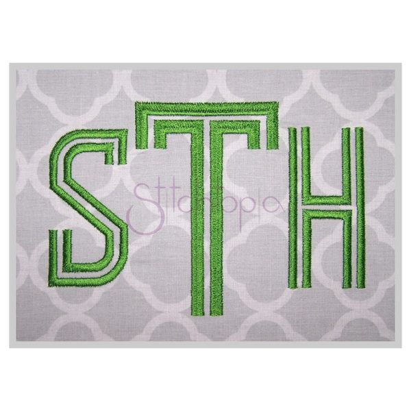 Smithe Monogram Font 1" 1.25" 1.5" 2" 2.5" 3" 3.5" 4" 5" 6"