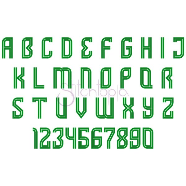 Smithe Monogram Font 1" 1.25" 1.5" 2" 2.5" 3" 3.5" 4" 5" 6" - Image 2