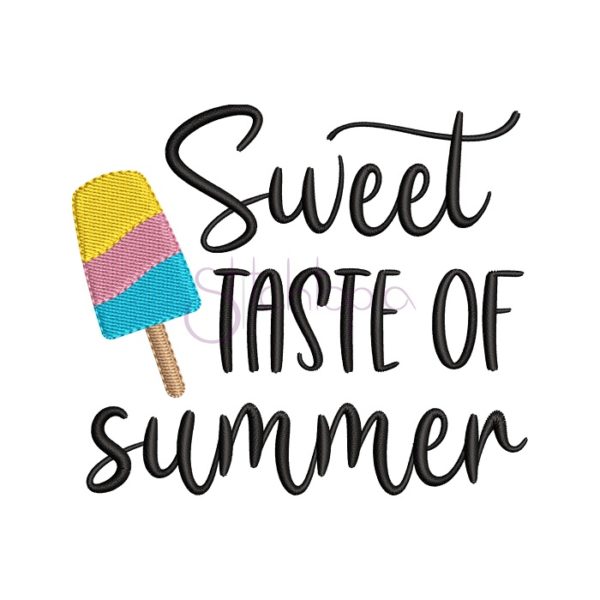 Sweet Taste Of Summer Embroidery Design