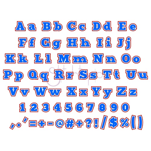 Kid Embroidery Font Bundle #9 - 10 Fonts - Image 11