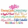Script Embroidery Font Bundle #22 - 10 Fonts