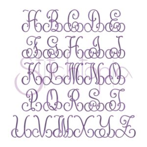 Phoebe Monogram Font - 5", 6", 7" - Image 2