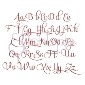 Sophia Embroidery Font - 4" 5" 6" - Image 2