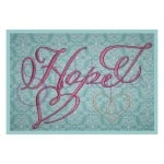 Hope Embroidery Font #1 - 1" 2" 3"