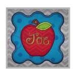 Apple Wave Applique Frame