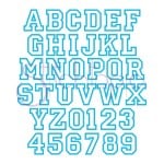 Sports Applique Font Set - 5", 6", 7" Letters & Numbers - Image 3