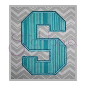 Sports Applique Font Set - 5", 6", 7" Letters & Numbers - Image 2