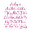 Hailey Embroidery Font  Bundle 1-4 & 10 Accents  Small - Image 2