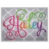 Hailey Embroidery Font  Bundle 1-4 & 10 Accents  Small