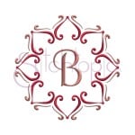 Valentine's Day Swirly Heart Embroidery Frame