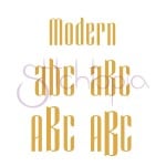 Modern Monogram Font Set - .75", 1", 1.25", 1.5", 2", 2.5" - Image 3
