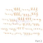 Secret Garden Embroidery Font #2 - 1" 1.5" 2" 2.5" 3" - Image 2