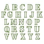 Army Machine Embroidery Applique Font - 2", 2.5", 3", 3.5" - Image 2