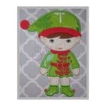 Christmas Elf Applique Design - Boy