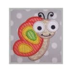 Cute Bugs Butterfly Applique Design #2