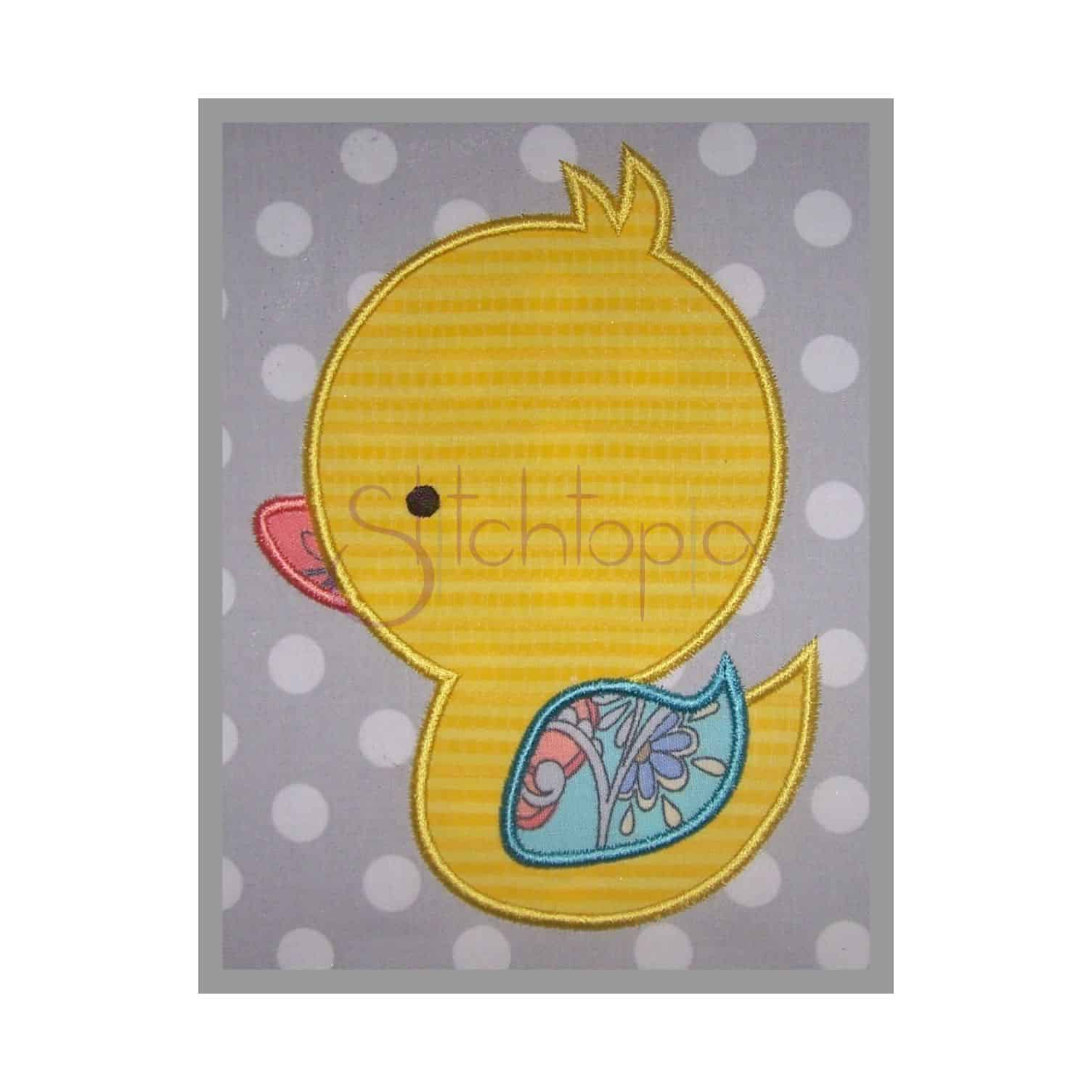 rubber ducky applique