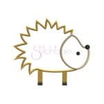 hedgehog machine applique design