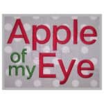 Apple of My Eye Embroidery Font - .5" 1" 1.5" 2" 2.5" 3"