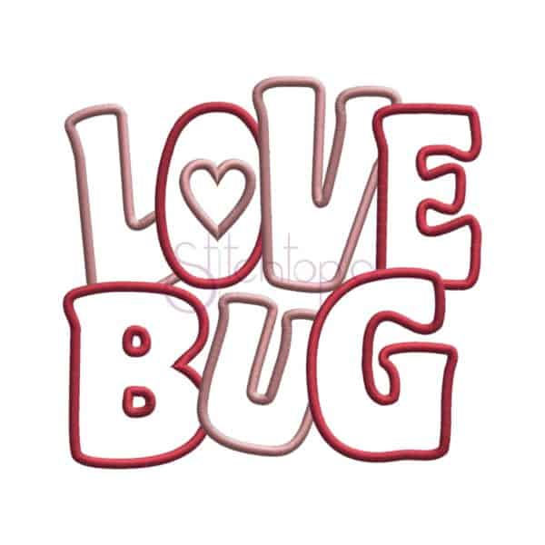 Love Bug Applique Design #2 - Image 2