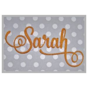 sarah 2 embroidery font