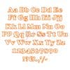 Maxi Applique Font - 5" 6" 7" - Image 2