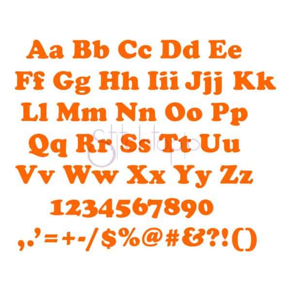 Maxi Embroidery Font - .5" 1" 1.5" 2" 2.5" 3" - Image 2