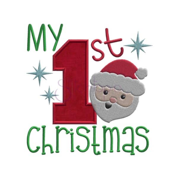 My First Christmas Applique Design