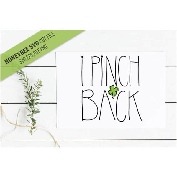 I Pinch Back SVG Cut File