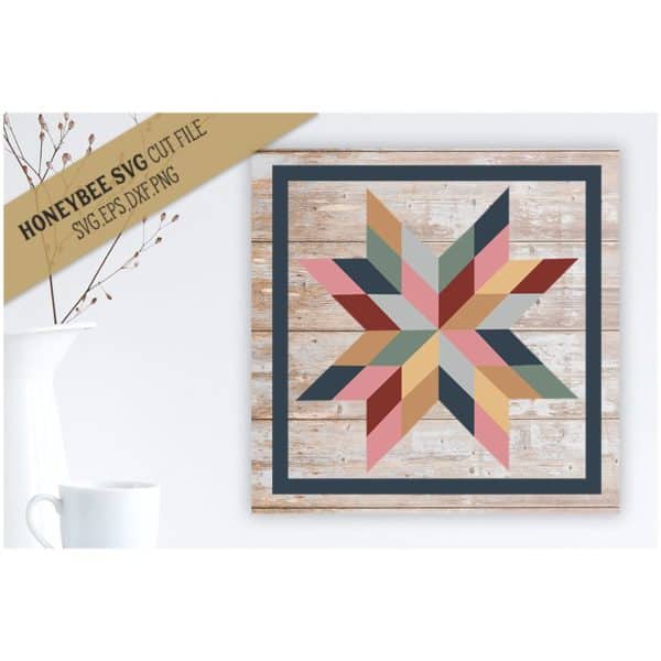 Katie Star Barn Quilt SVG Cut File