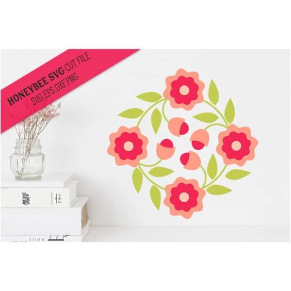 May Flowers Barn Quilt SVG Cut File