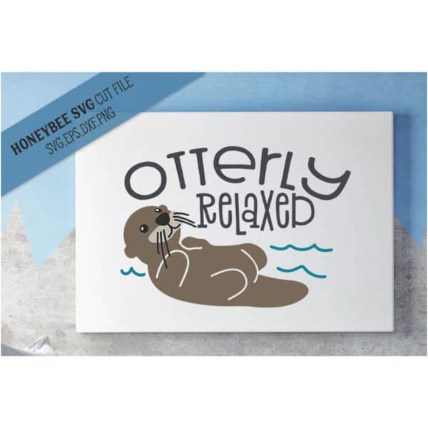 Otterly Relaxed SVG Cut File