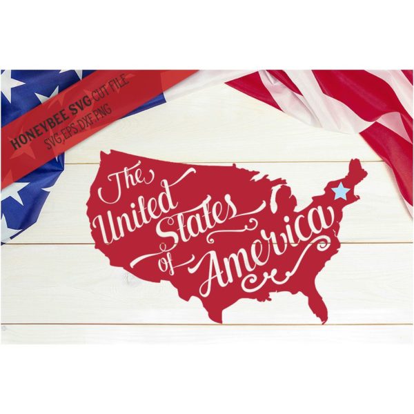 The United States Map SVG Cut File