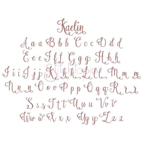 Script Embroidery Font Bundle #4 - 10 Fonts - Image 7