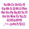 Chicken Nuggets Embroidery Font - 2.5" 3" 3.5" 4" 5" - Image 2