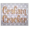 Graham Cracker Embroidery Font .75" 1" 1.25" 1.5" 2"