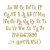 Graham Cracker Embroidery Font .75" 1" 1.25" 1.5" 2" - Image 2