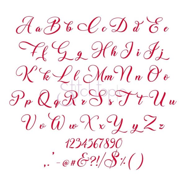 Merry Embroidery Font 1" 1.25" 1.5" 2" 2.5" - Image 2