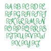 Nursing Embroidery Font #2 - 3" 3.5" 4" 5" 6" - Image 2